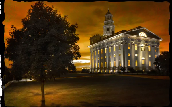 religious Nauvoo Temple HD Desktop Wallpaper | Background Image
