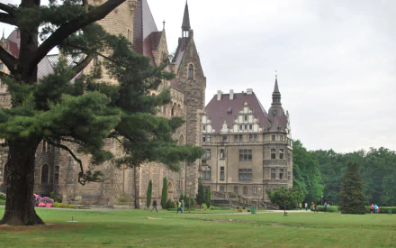 man made Moszna Castle HD Desktop Wallpaper | Background Image