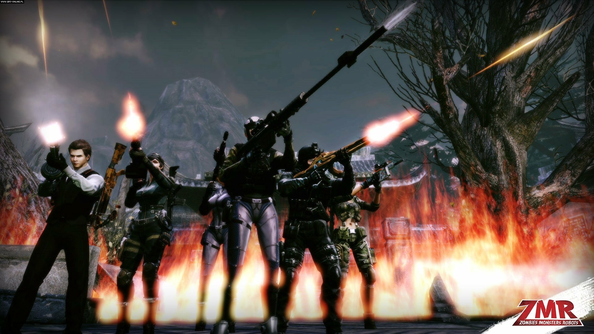 Download Video Game Zombies Monsters Robots HD Wallpaper