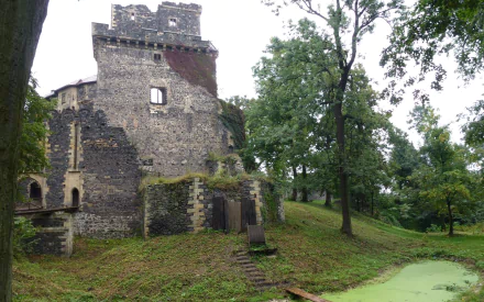 man made Grodziec Castle HD Desktop Wallpaper | Background Image