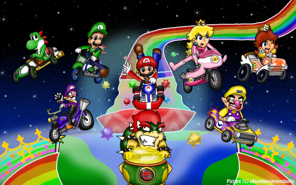video game Mario Kart Wii HD Desktop Wallpaper | Background Image