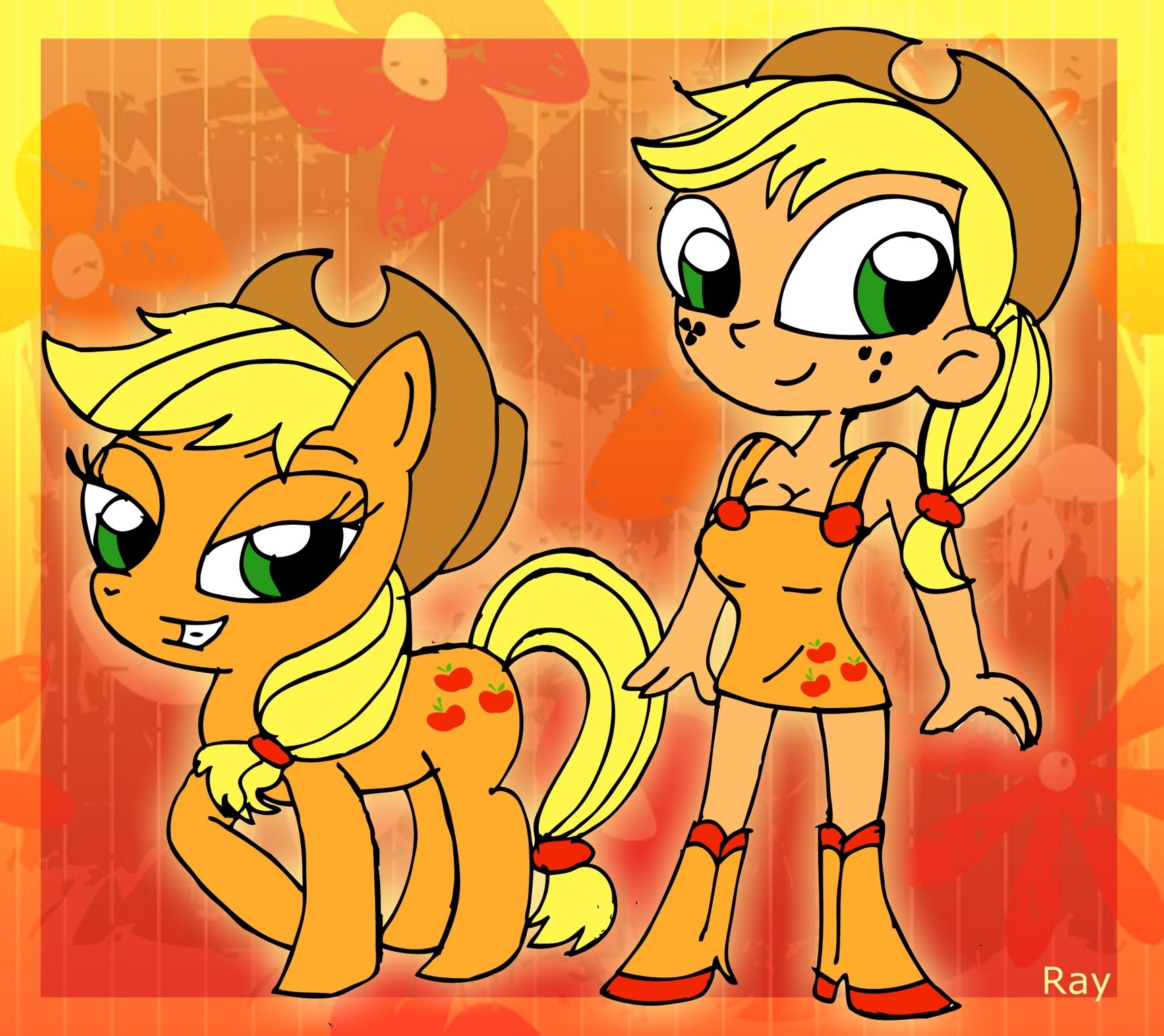 Applejack HD Wallpaper — My Little Pony: Friendship Is Magic by Rayryan ...