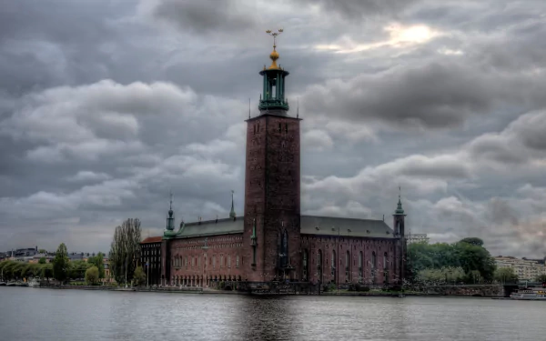  The imposing Town Hall in Stockholm