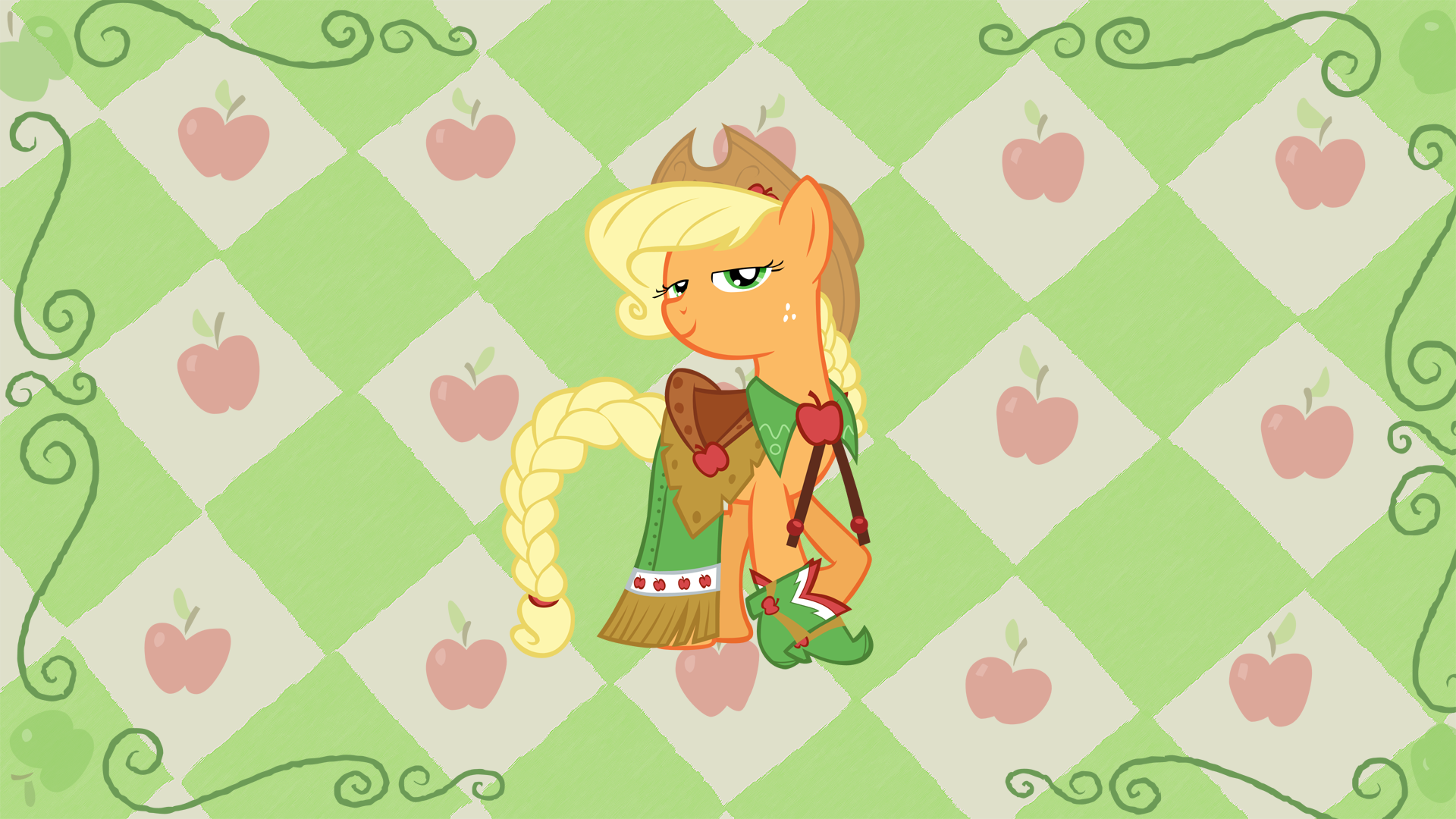 Download Applejack (My Little Pony) TV Show My Little Pony: Friendship Is Magic HD Wallpaper by ShelltoonTV