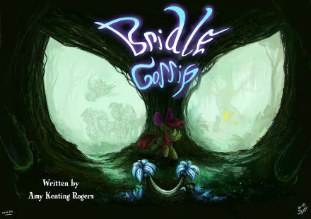 HD desktop wallpaper featuring My Little Pony: Friendship Is Magic characters including Zecora, Rainbow Dash, Pinkie Pie, Rarity, Fluttershy, Applejack, Twilight Sparkle, and Apple Bloom.