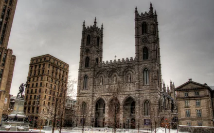 religious Notre-Dame Basilica of Montreal HD Desktop Wallpaper | Background Image