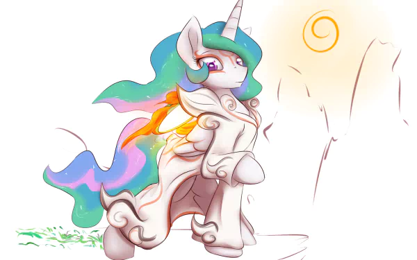 Amaterasu Ōkami Princess Celestia TV Show crossover HD Desktop Wallpaper | Background Image
