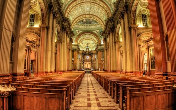 Religious Basilique-Cathedrale Marie-Reine du Monde in Montreal Basilicas  HD Wallpaper | Background Image