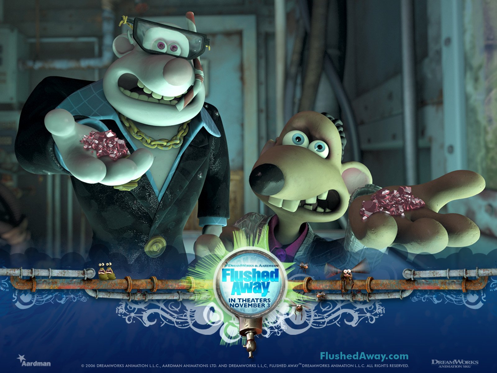 Download Movie Flushed Away Wallpaper