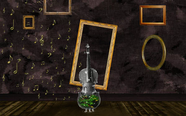 music violin HD Desktop Wallpaper | Background Image