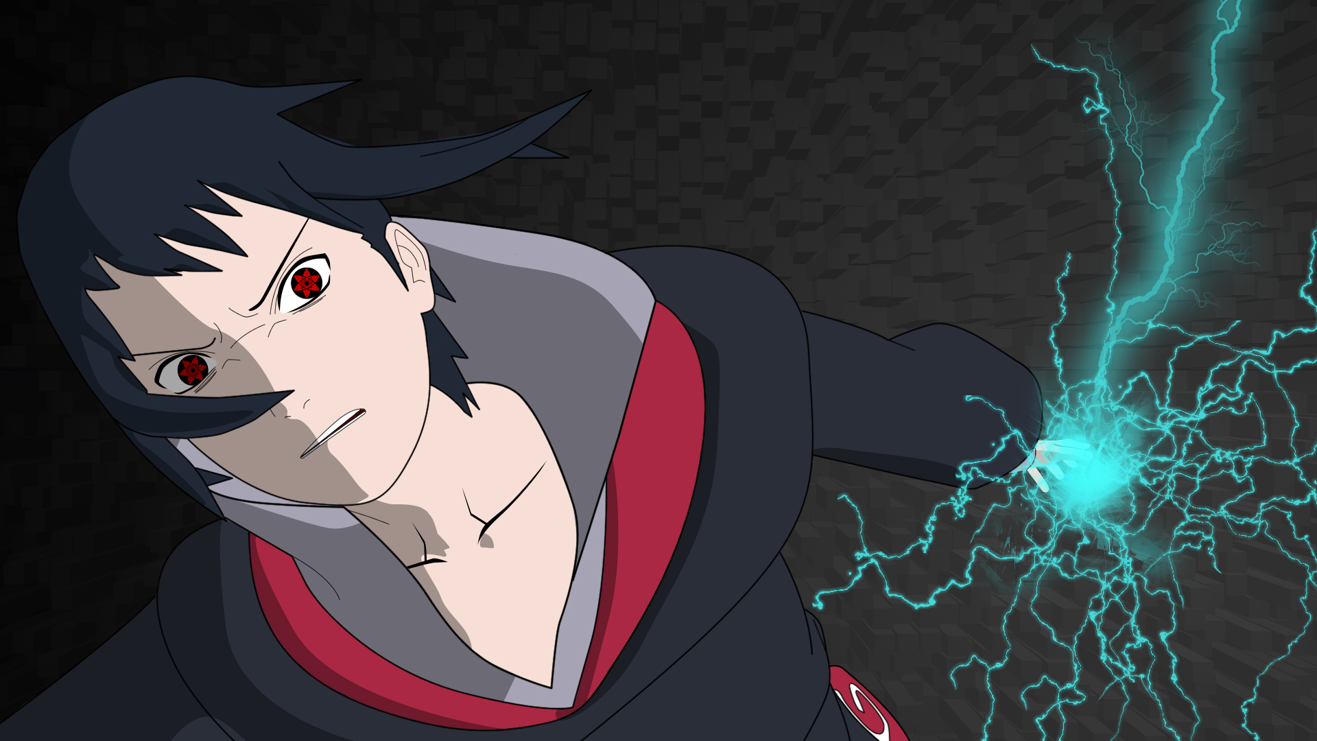 uchiha sasuke sharingan chidori