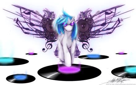 DJ Pon-3 TV Show My Little Pony: Friendship Is Magic HD Desktop Wallpaper | Background Image