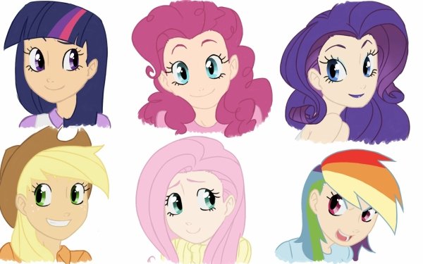 TV Show My Little Pony: Friendship is Magic My Little Pony Twilight Sparkle Applejack Fluttershy Rarity Pinkie Pie Rainbow Dash Humanized HD Wallpaper | Background Image