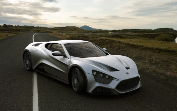 silver car car supercar Zenvo vehicle Zenvo ST1 HD Desktop Wallpaper | Background Image