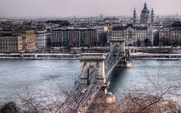 man made Chain Bridge HD Desktop Wallpaper | Background Image