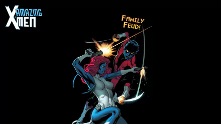 Mystique (Marvel Comics) Nightcrawler (Marvel Comics) Comic Amazing X-Men HD Desktop Wallpaper | Background Image