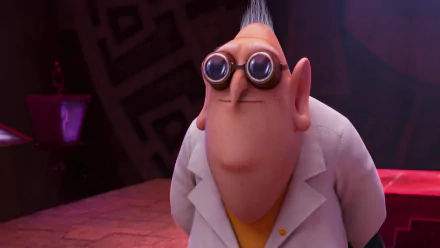 HD PC desktop wallpaper featuring Dr. Nefario from the movie Despicable Me 2, showcasing the character in his signature lab coat and goggles.
