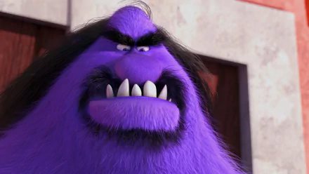 HD PC desktop wallpaper featuring Eduardo El Macho, the purple villain from the movie Despicable Me 2.