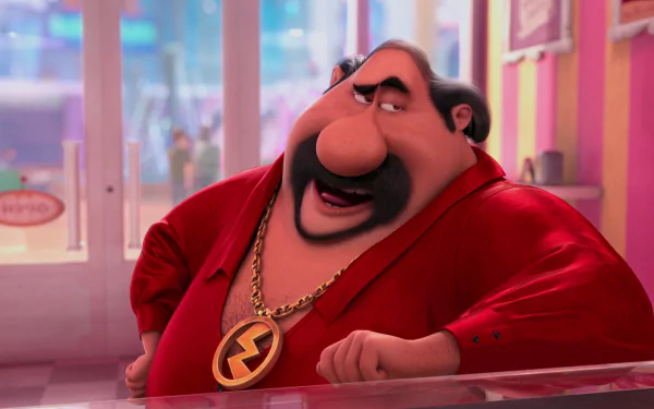 HD PC desktop wallpaper featuring Eduardo El Macho from the movie Despicable Me 2 in a vibrant, colorful setting.