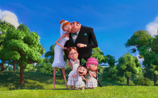 Movie Despicable Me 2 Despicable Me Gru Edith Agnes Margo Lucy HD Wallpaper | Background Image