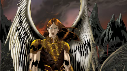 Comic angelic wars HD Desktop Wallpaper | Background Image