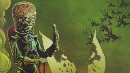 Comic mars attacks HD Desktop Wallpaper | Background Image