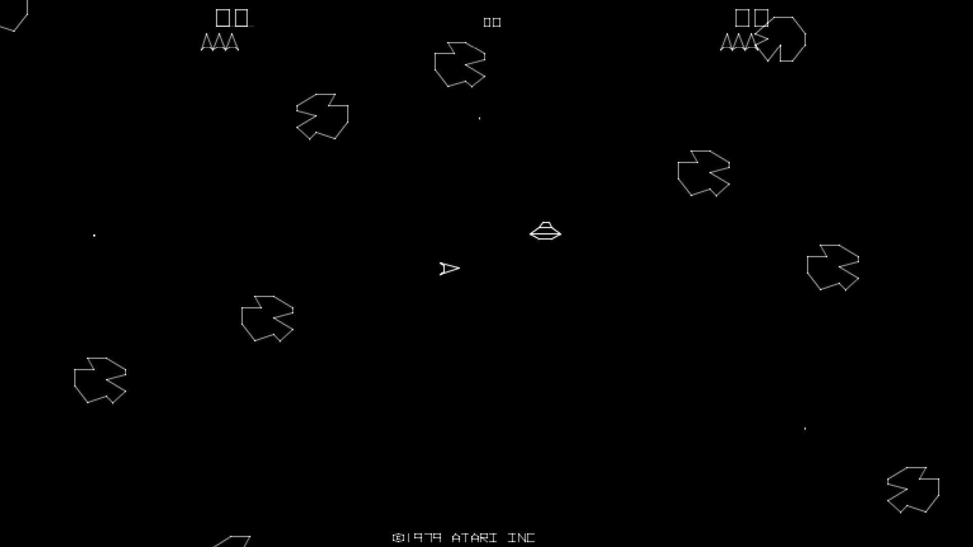 asteroids video game wallpaper
