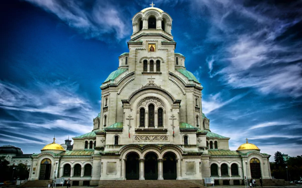 religious Alexander Nevsky Cathedral, Sofia HD Desktop Wallpaper | Background Image