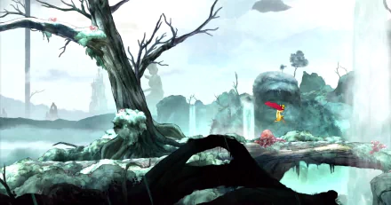 HD desktop wallpaper of Child of Light, featuring an ethereal scene with the main character in a mystical forest.