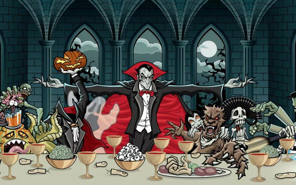 dark Dracula HD Desktop Wallpaper | Background Image