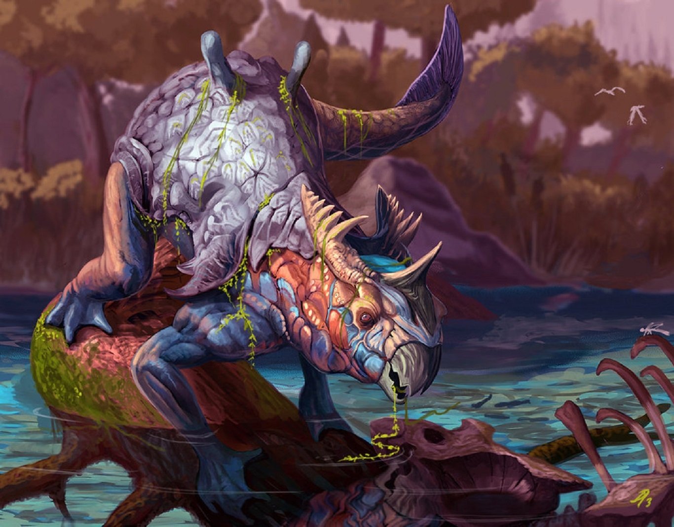 Verdant Venom Drake — Fantasy Creature HD Wallpaper by Dave Melvin ...