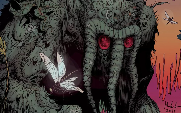 Comic Man-Thing HD Desktop Wallpaper | Background Image
