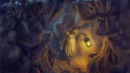 dungeon fantasy cave HD Desktop Wallpaper | Background Image