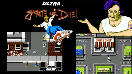 video game Skate or Die! HD Desktop Wallpaper | Background Image