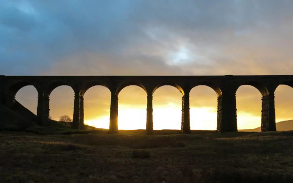 man made Ribblehead Viaduct HD Desktop Wallpaper | Background Image