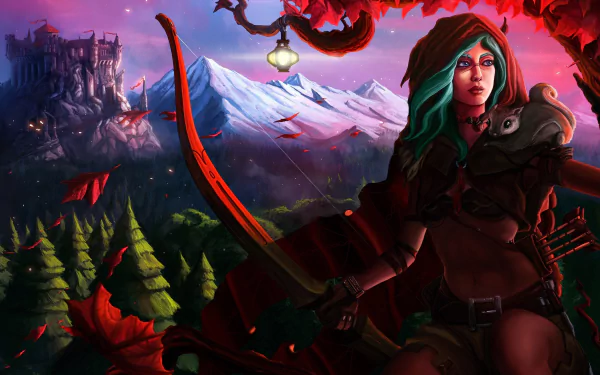 fantasy archer HD Desktop Wallpaper | Background Image