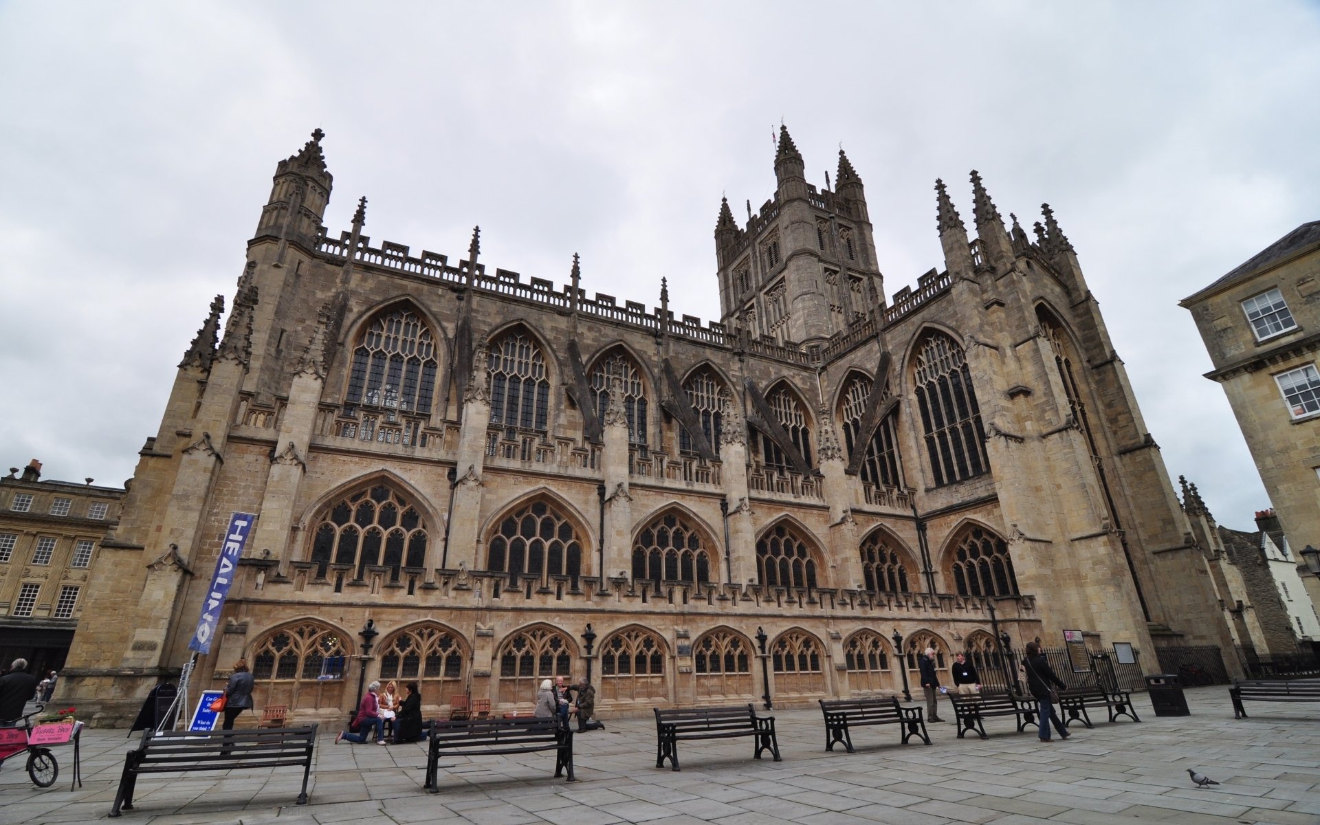 Download Religious Bath Abbey HD Wallpaper