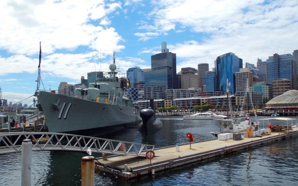 Military HMAS Vampire (D11) Warships Australian Navy Ship Navy Destroyer Sydney Submarine Dock Boat City HMAS Onslow HD Wallpaper | Background Image