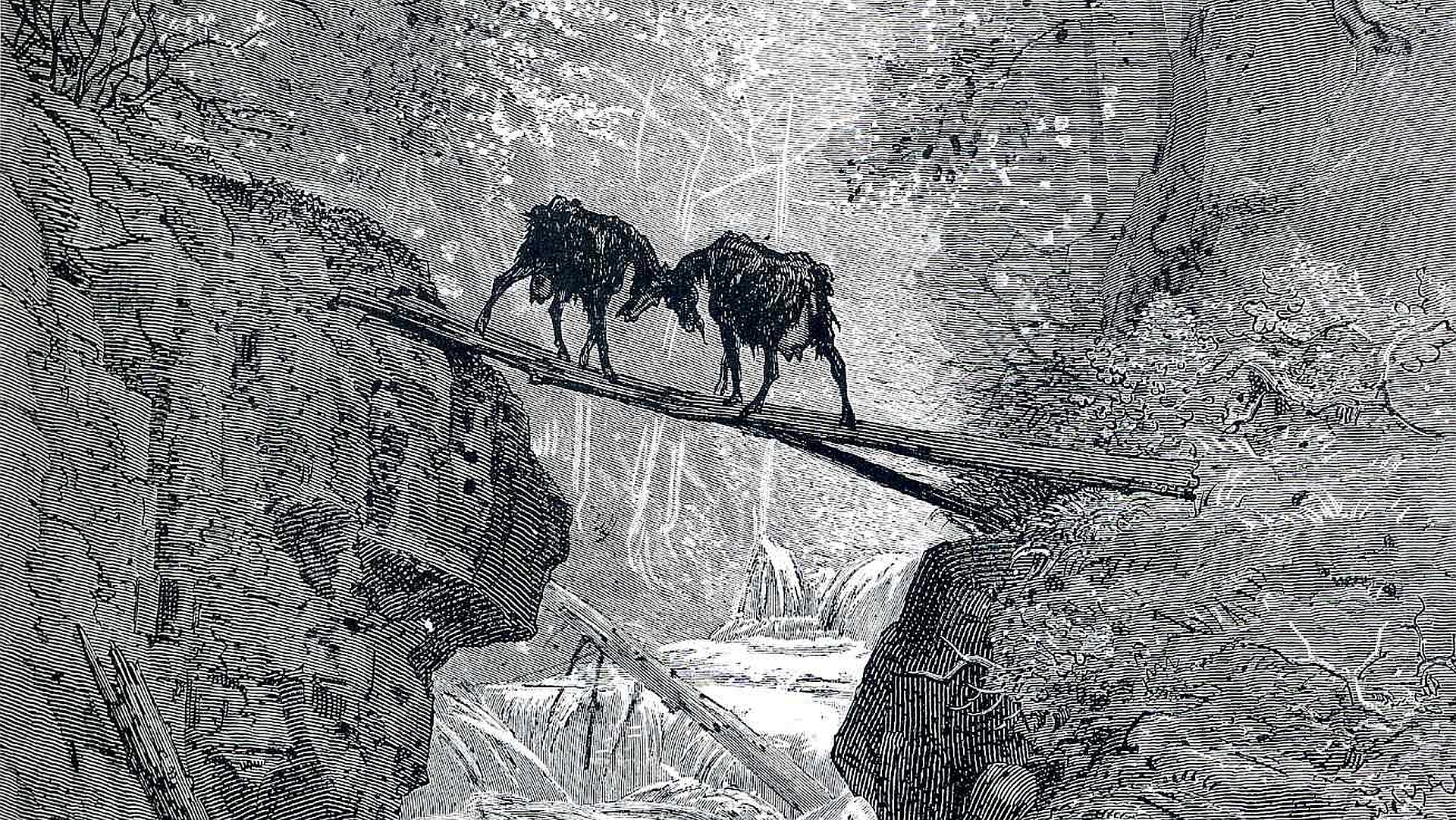 The Two Goats by Gustave Doré