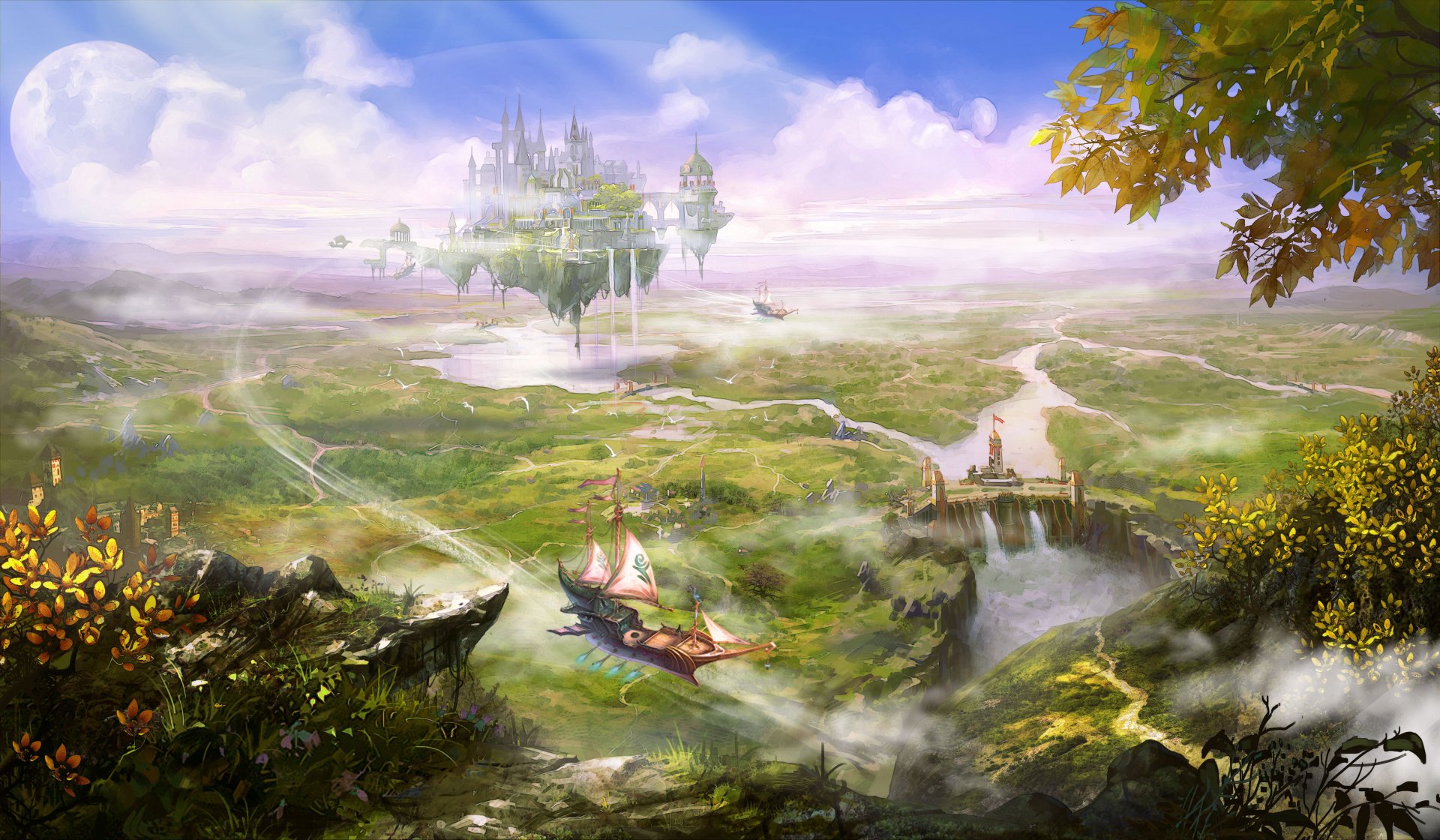 Fantasy Landscape: Dreamworld Vista 4K Ultra HD