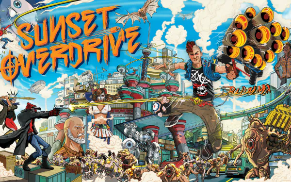 video game Sunset Overdrive HD Desktop Wallpaper | Background Image
