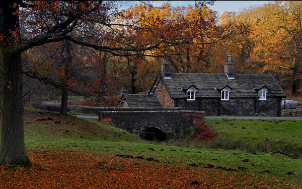 man made Lyme Park HD Desktop Wallpaper | Background Image
