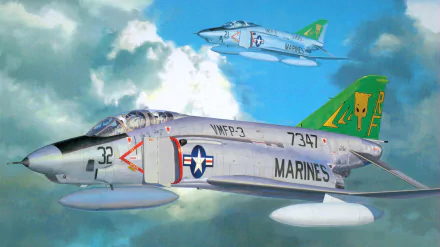 military McDonnell Douglas F-4 Phantom II HD Desktop Wallpaper | Background Image