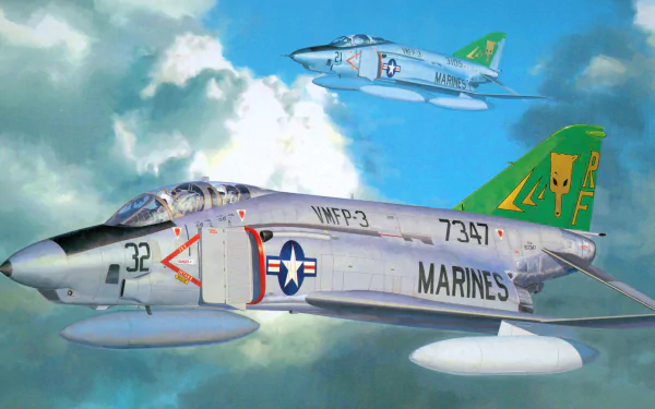 military McDonnell Douglas F-4 Phantom II HD Desktop Wallpaper | Background Image