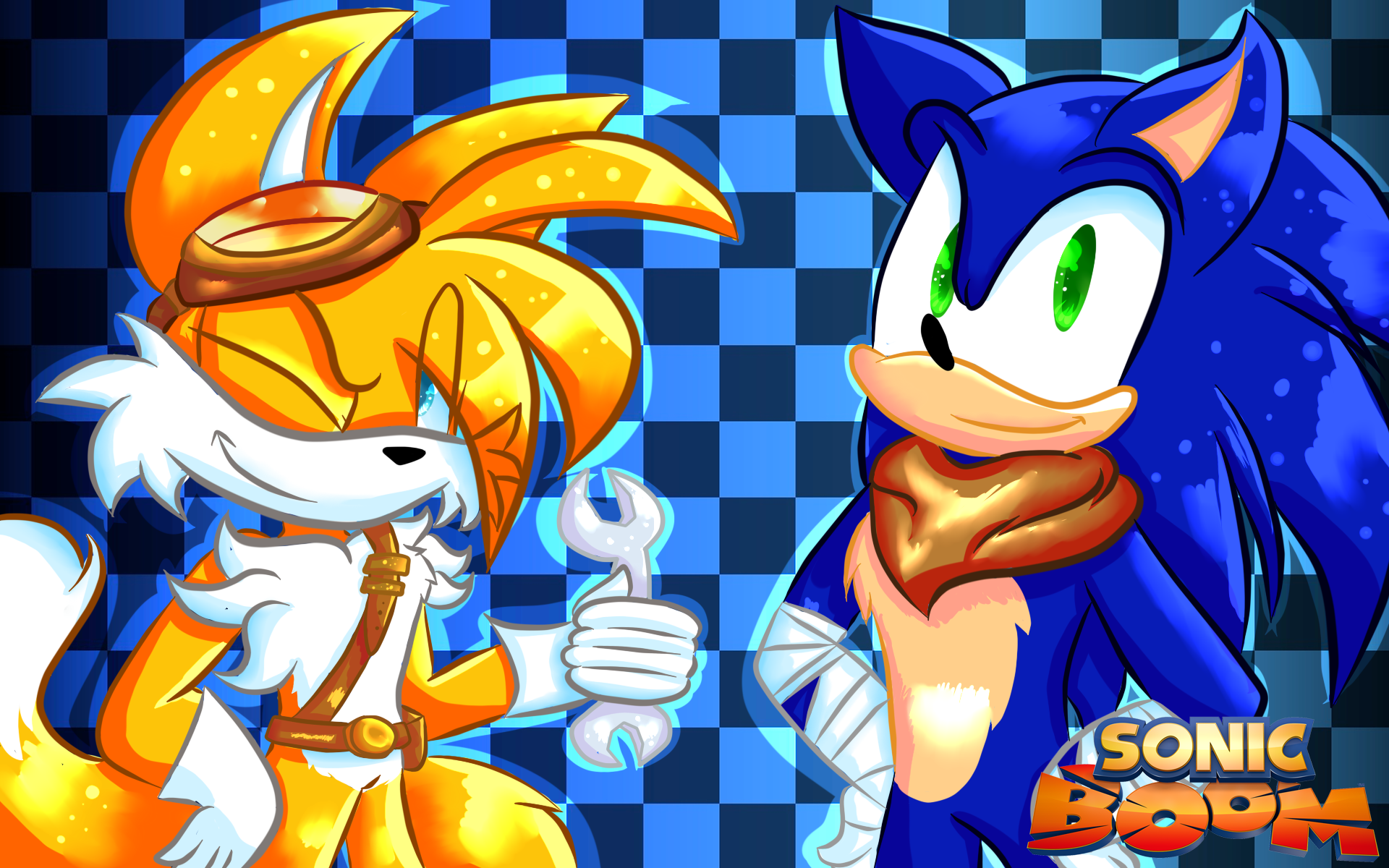 Meu desenho do tails de sonic boom