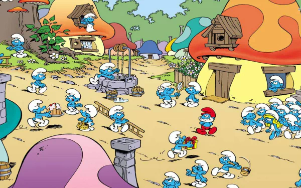 Comic The Smurfs HD Desktop Wallpaper | Background Image