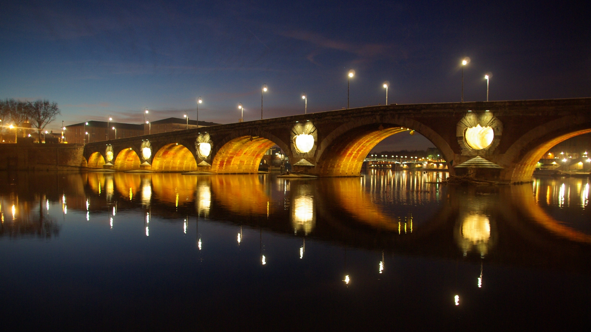 Pont Neuf, Toulouse HD Wallpaper | Background Image | 1920x1080