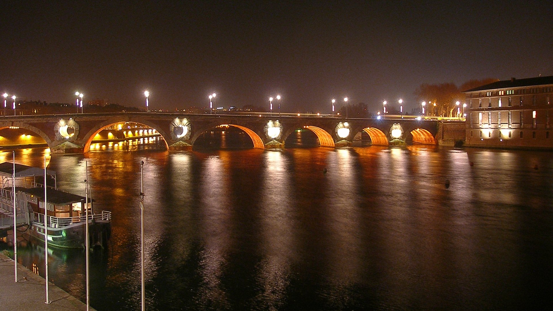Download Man Made Pont Neuf, Toulouse HD Wallpaper