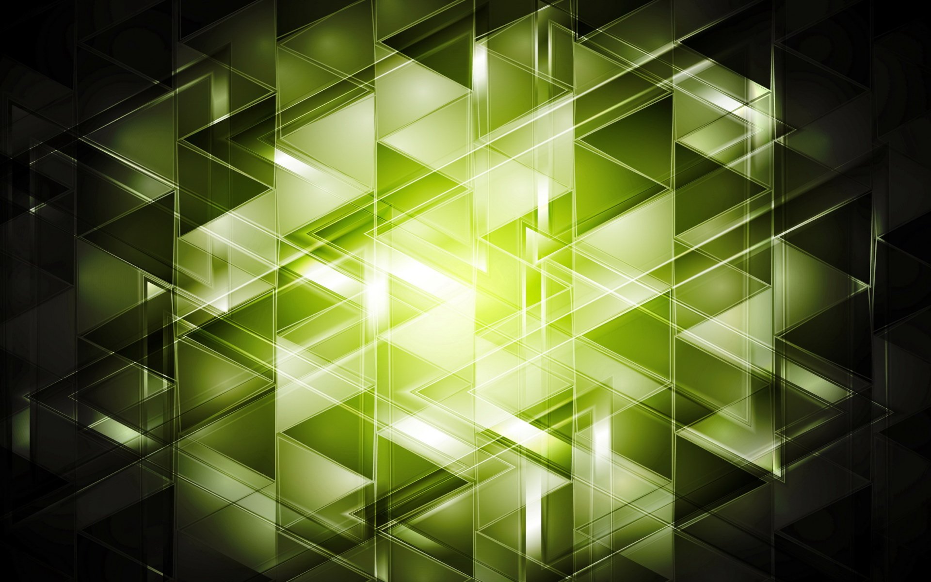 Download Pattern Green Abstract Triangle HD Wallpaper