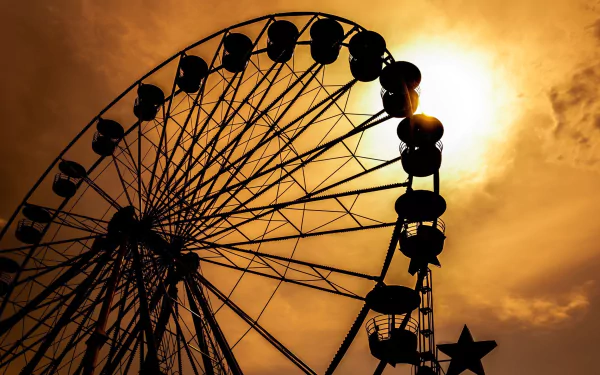 man made ferris wheel HD Desktop Wallpaper | Background Image